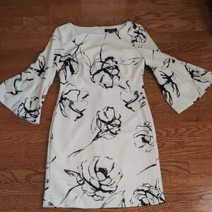 Ralph Lauren Black and White Floral Dress